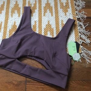 NWT LA Kottee Los Angeles Cutout Sports Bra